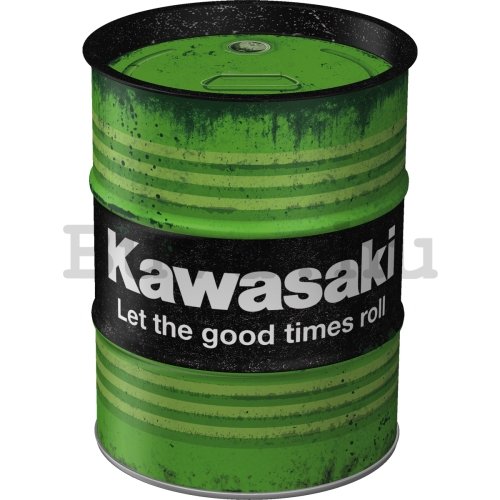 Fém hordó-persely: Kawasaki Let the good times roll