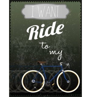 Fotótapéta: I Want to Ride my Bicycle - 184x254 cm