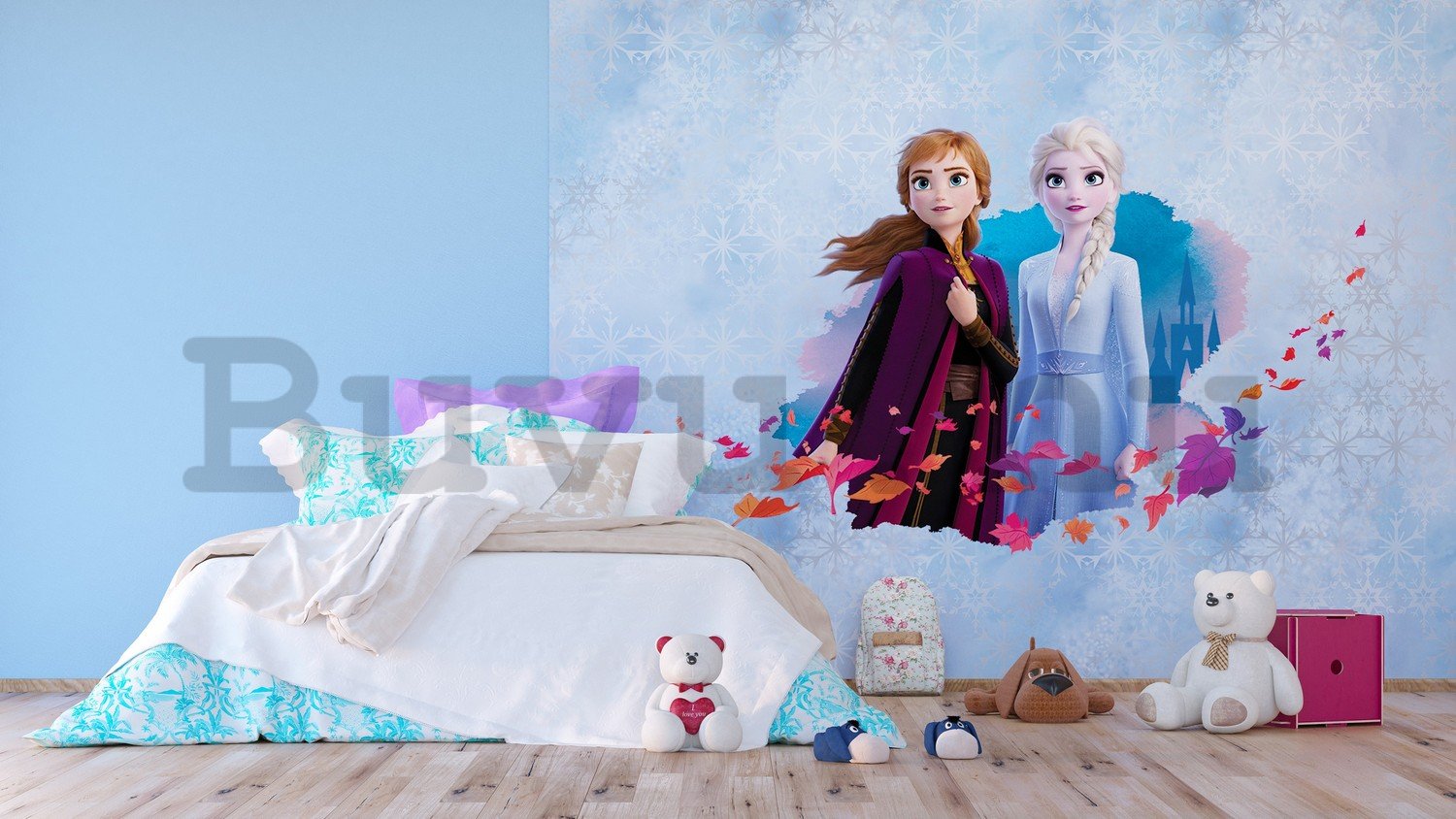 Vlies fotótapéta: Frozen, Jégvarázs II (Anna & Elsa) - 360x270 cm