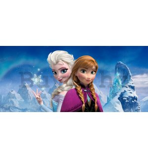 Vlies fotótapéta: Frozen, Jégvarázs Sisters (panoráma) - 202x90 cm