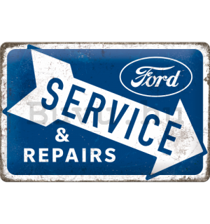 Fémtáblák: Ford (Service & Repairs) - 30x20 cm