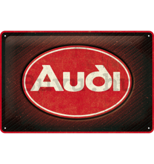 Fémtáblák: Audi Red Shine - 30x20 cm