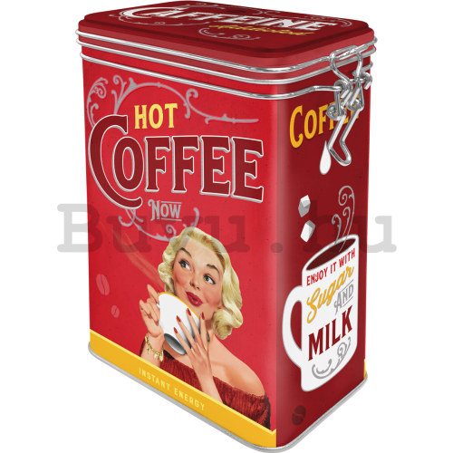 Fémdoboz csatos - Hot Coffee Now