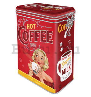 Fémdoboz csatos - Hot Coffee Now