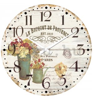 Üveg falióra: Le Bouquet de Provence - 30 cm