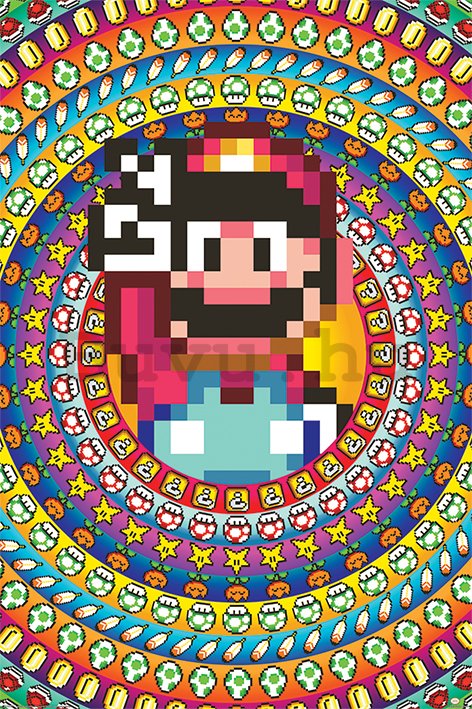 Plakát - Super Mario (Power Ups) 