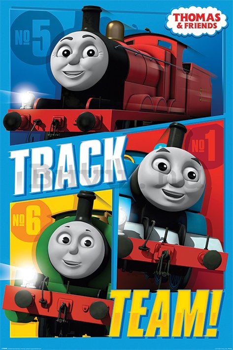 Plakát - Thomas & Friends (Track Team) 