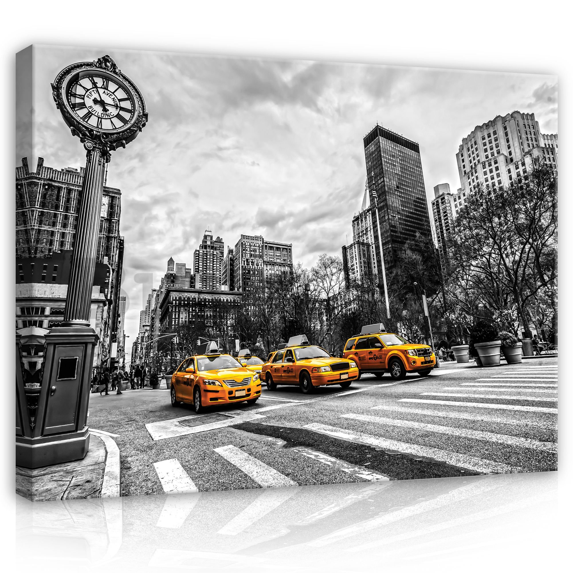 Vászonkép: New York (Taxi) - 80x60 cm