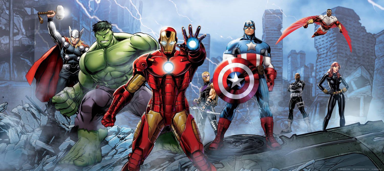 Vlies fotótapéta: Disney Avengers - 202x90 cm