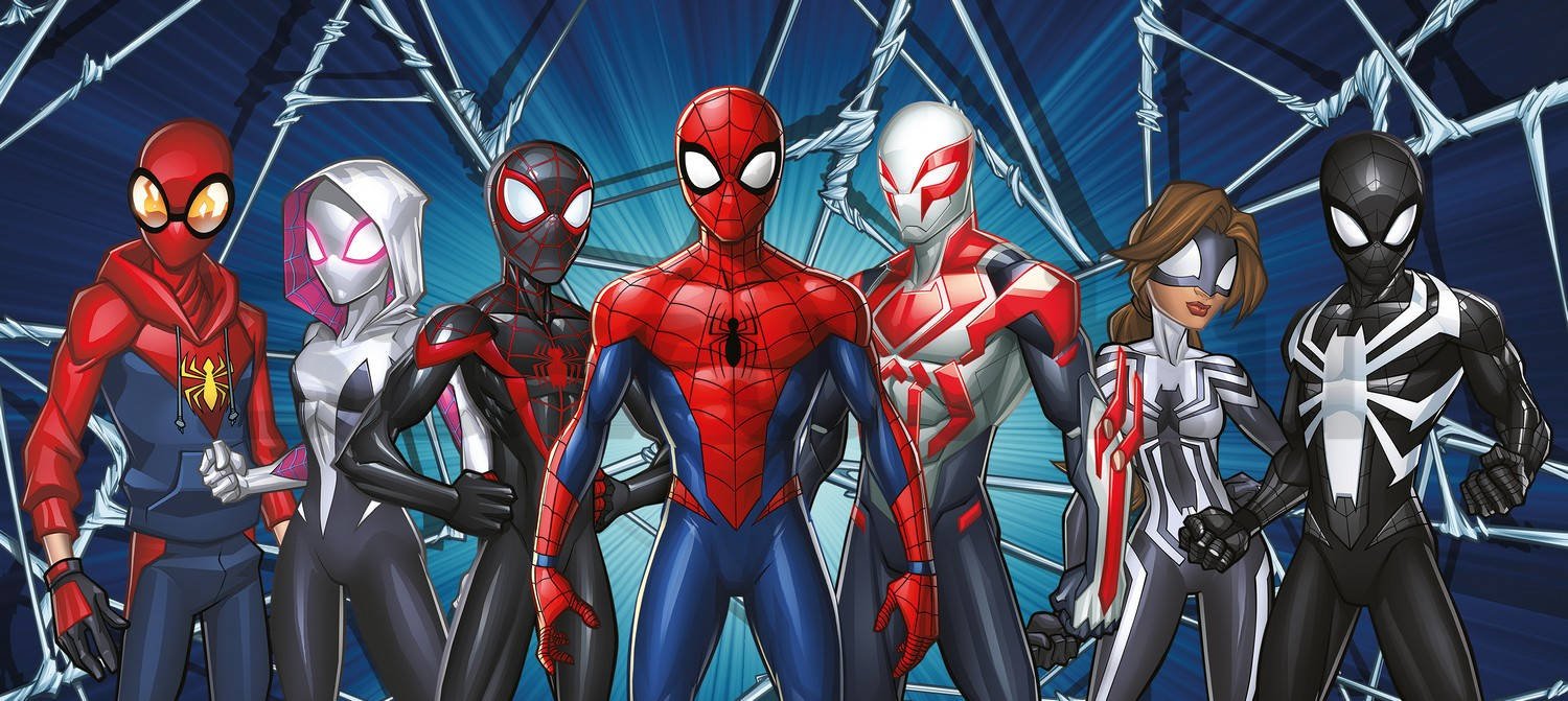 Vlies fotótapéta: Spiderman Spider-Verse (1) - 202x90 cm