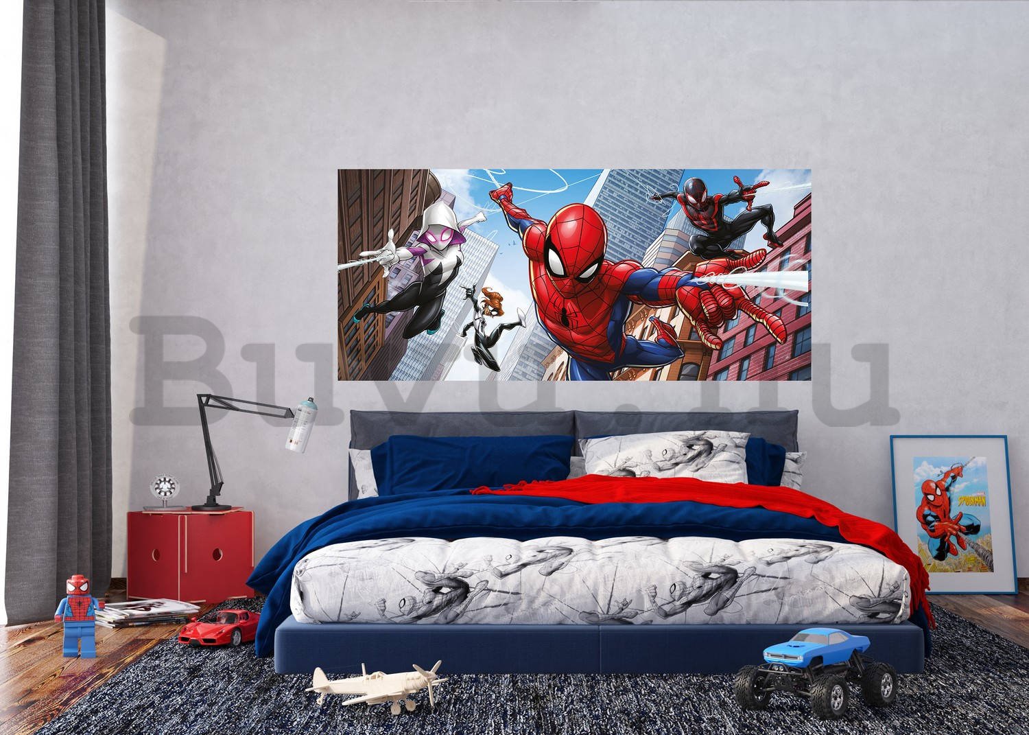Vlies fotótapéta: Spiderman Spider-Verse (2) - 202x90 cm