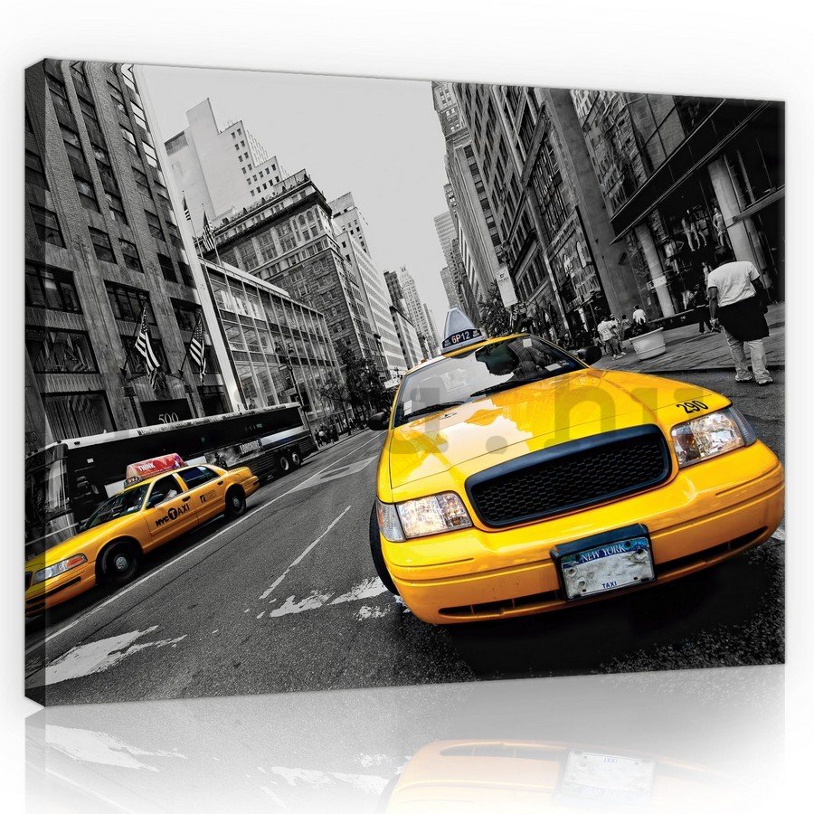 Vászonkép: Manhattan Taxi (2) - 75x100 cm