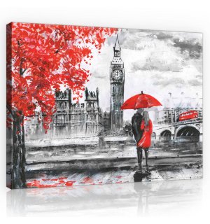 Vászonkép: London (festett) - 80x60 cm