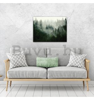 Vászonkép: Köd az erdő felett (1) - 80x60 cm