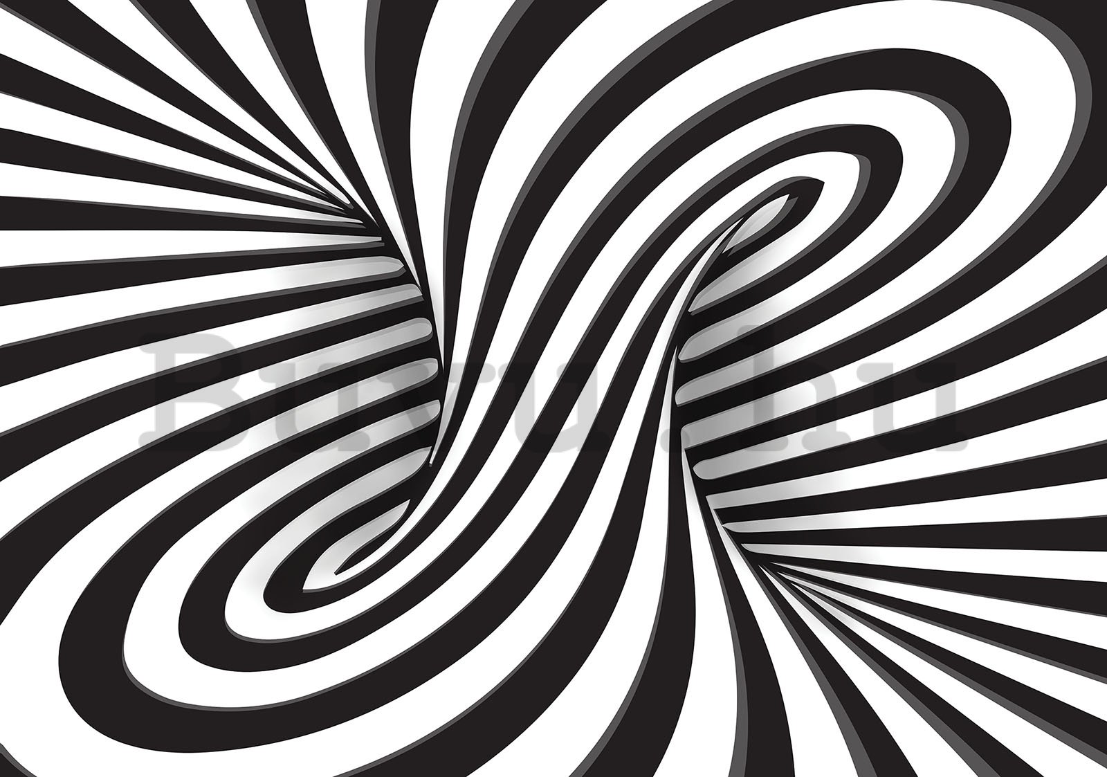 Fotótapéta: Csíkos illúzió (1) - 254x92 cm