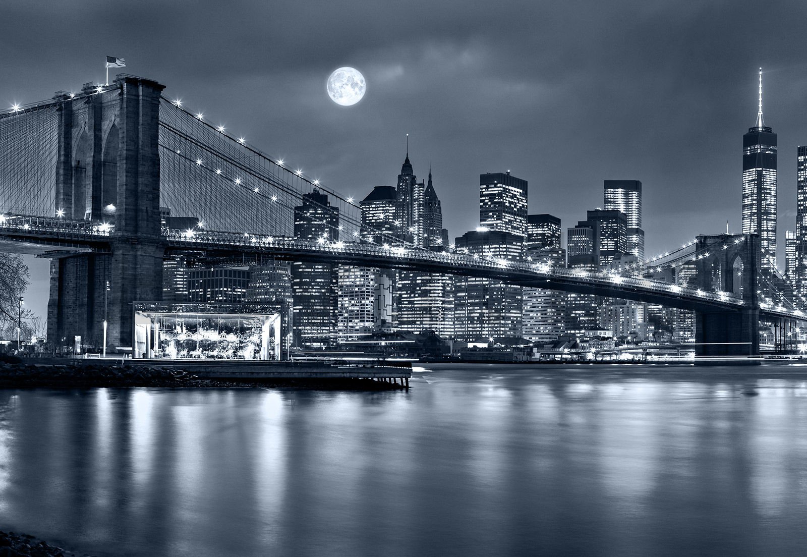 Vlies fotótapéta: Brooklyn Bridge (5) - 254x368 cm