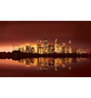 Vlies fotótapéta: Város látképe (naplemente) - 152,5x104 cm
