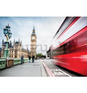 Fotótapéta: Big Ben és London busz - 254x184 cm