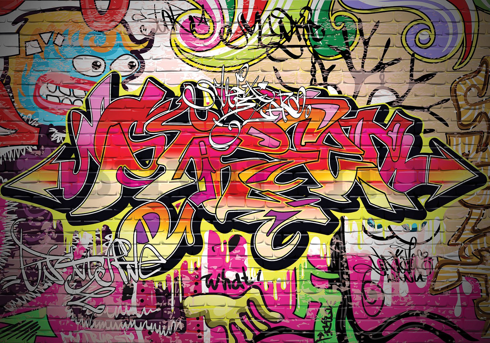 Vlies fotótapéta: Graffiti (1) - 300x210 cm