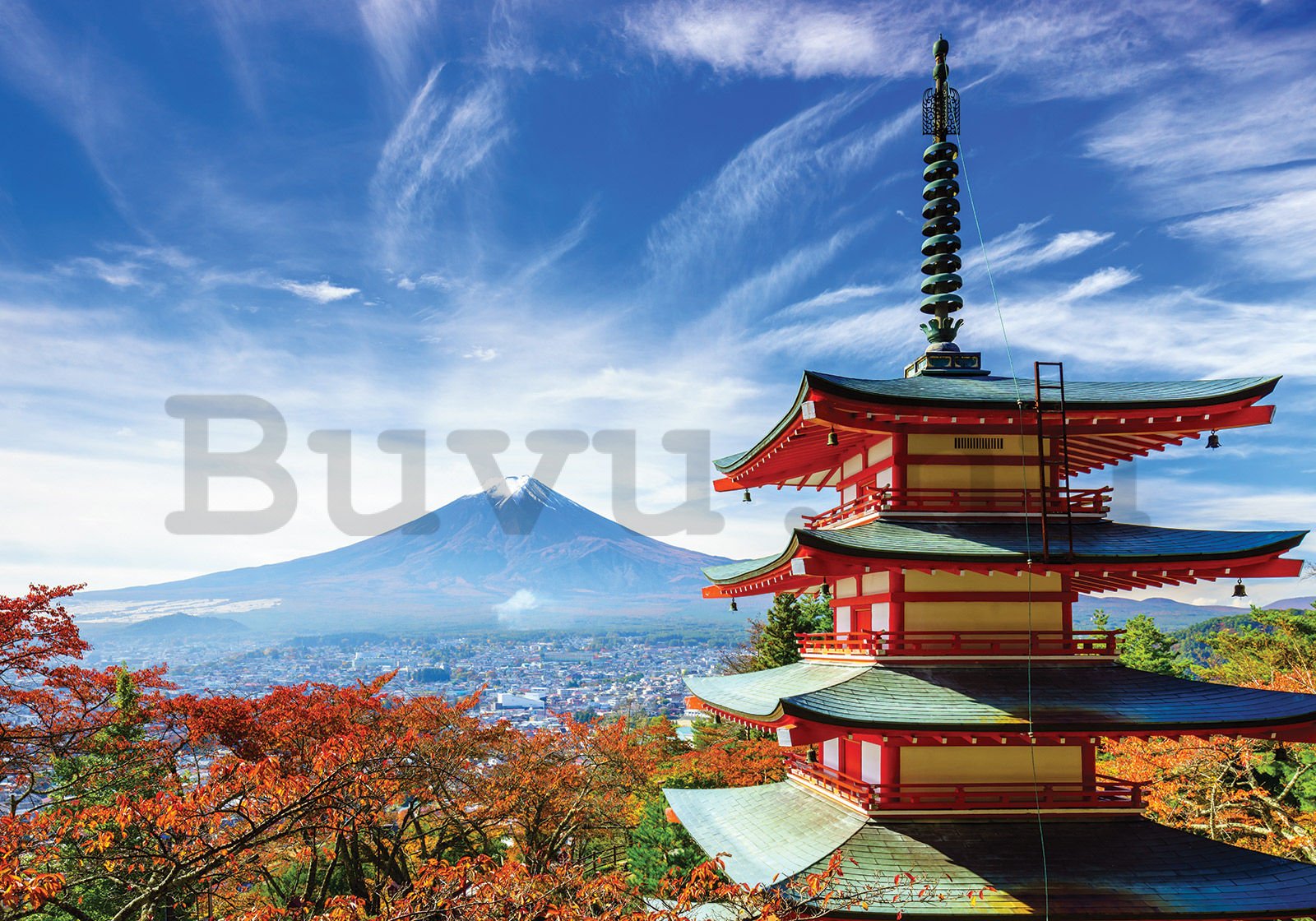 Vlies fotótapéta: Chureito Pagoda - 300x210 cm