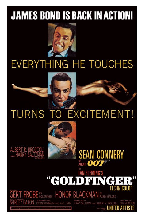 Plakát - James Bond Goldfinger (excitment)