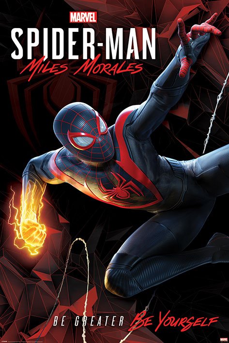 Plakát Spider-Man Miles Morales (Cybernetic Swing)