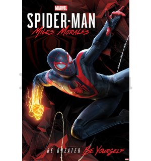 Plakát Spider-Man Miles Morales (Cybernetic Swing)