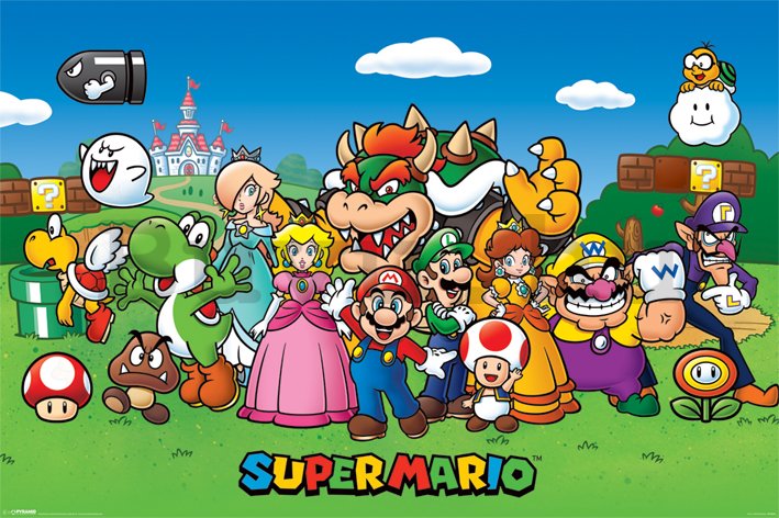 Plakát Super Mario (hősök)