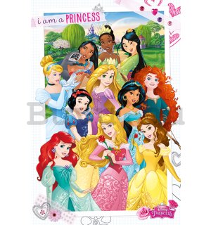Plakát Disney Princess (I Am A Princess)