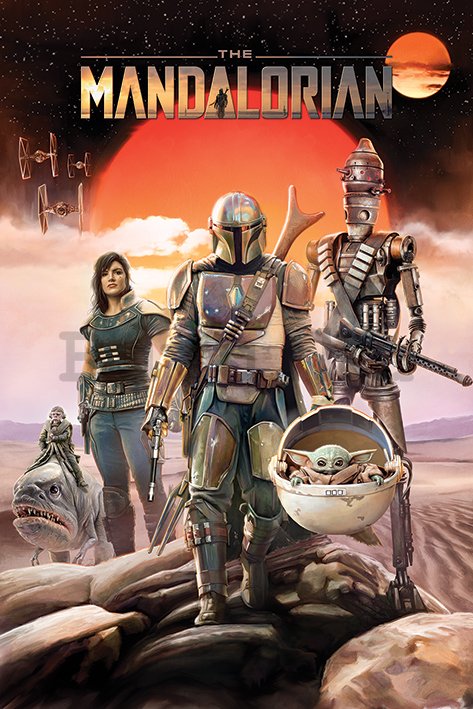 Plakát Star Wars The Mandalorian (Group)