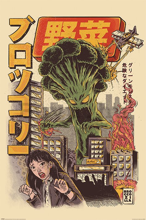 Plakát Ilustrata (Broccozilla)