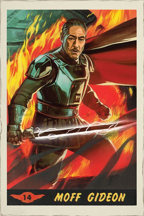 Plakát Star Wars The Mandalorian (Moff Gideon Card)