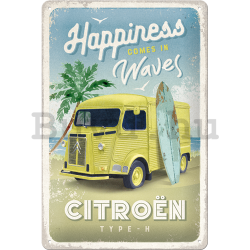 Fémtáblák: Citroën Type H (Happiness Comes In Waves) - 20x30 cm