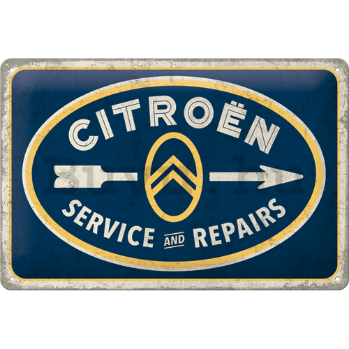 Fémtáblák: Citroën (Service & Repairs) - 30x20 cm