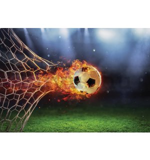 Vlies fotótapéta: Tüzes focikapu - 152,5x104 cm