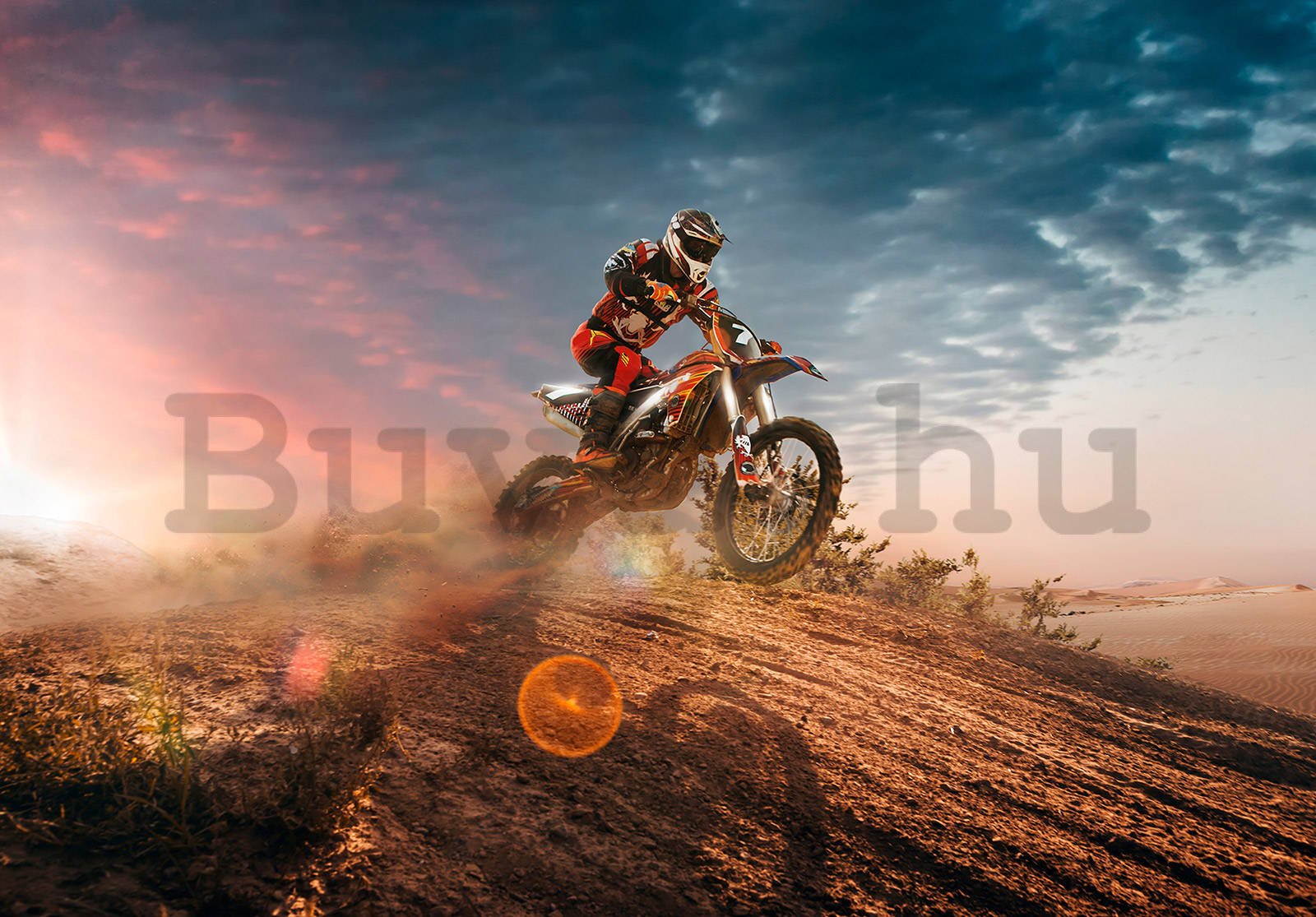 Vlies fotótapéta: Motocross - 254x184 cm