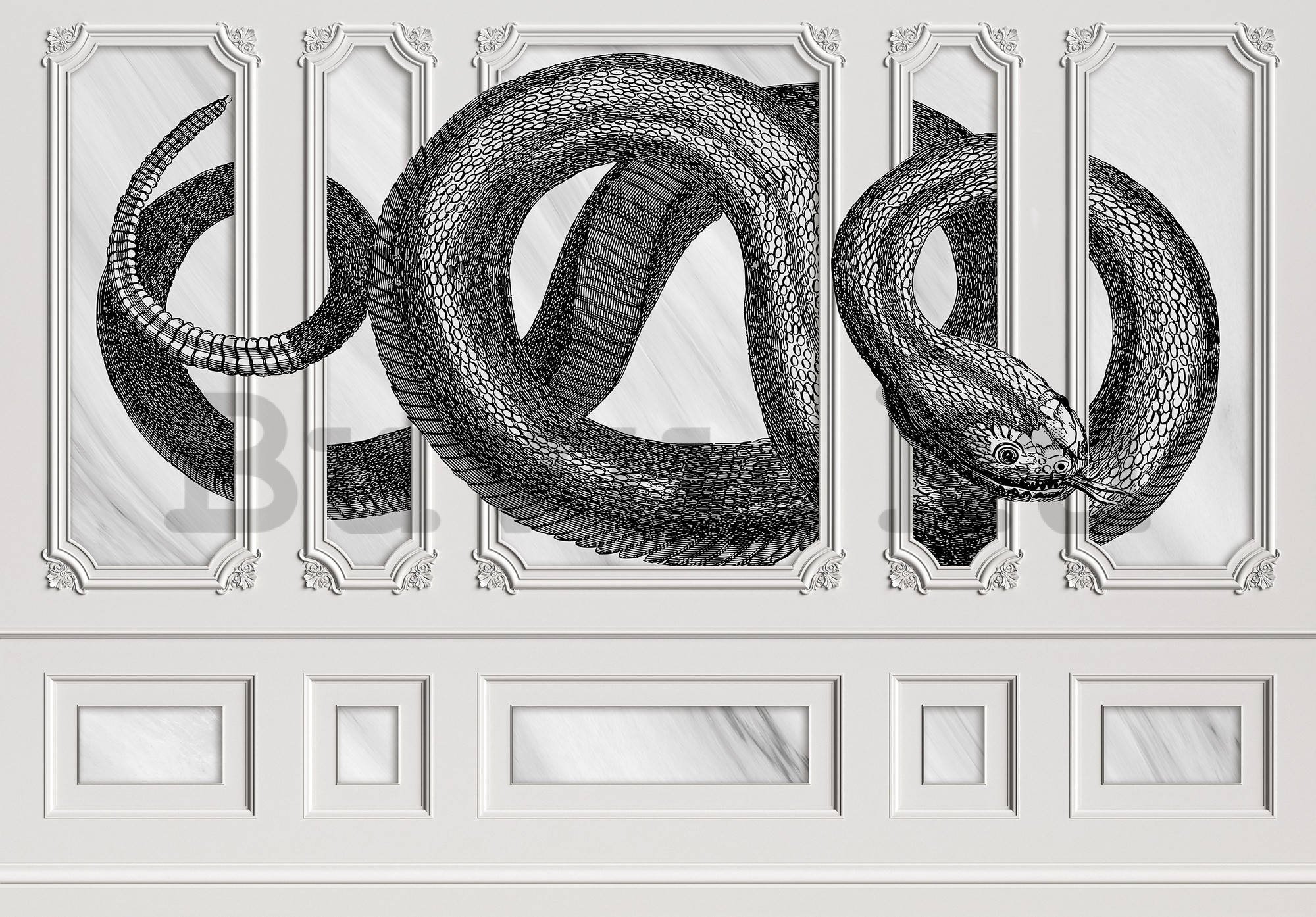 Vlies fotótapéta: Kígyó dekoráció - 254x184 cm