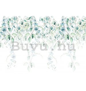 Vlies fotótapéta: Festett türkizkék mászó növények - 368x254 cm