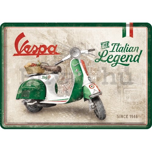 Fém képeslap - Vespa (Italian Legend)