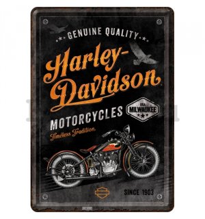 Fém képeslap - Harley-Davidson Timeless Tradition