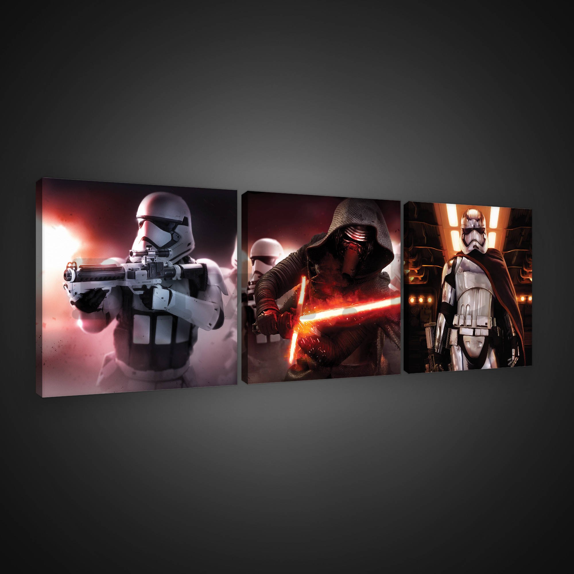Vászonkép: Star Wars First Order (1) - készlet 3db 25x25cm