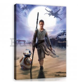 Vászonkép: Star Wars Rey - 100x75 cm