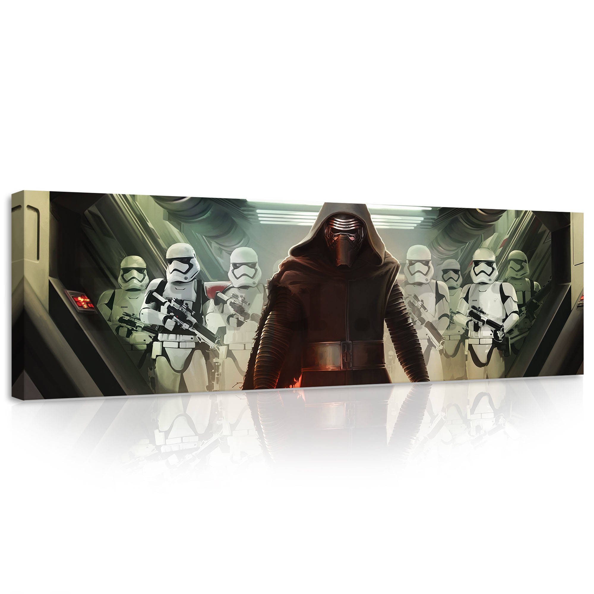 Vászonkép: Star Wars Kylo Ren & Stormtroopers - 145x45 cm