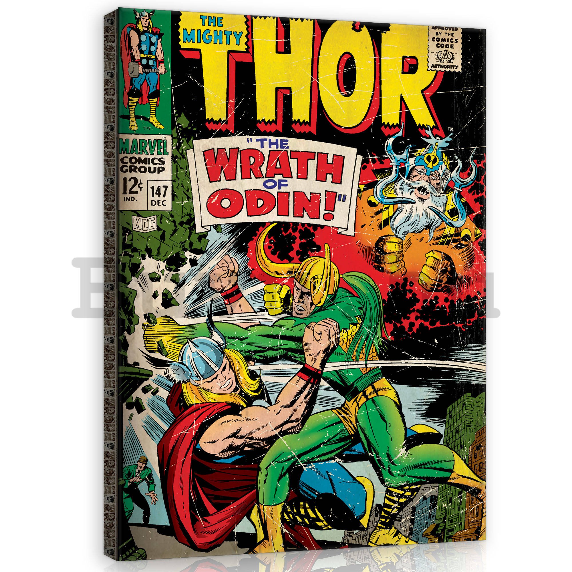 Vászonkép: Thor (Wrath of Odin) - 80x60 cm