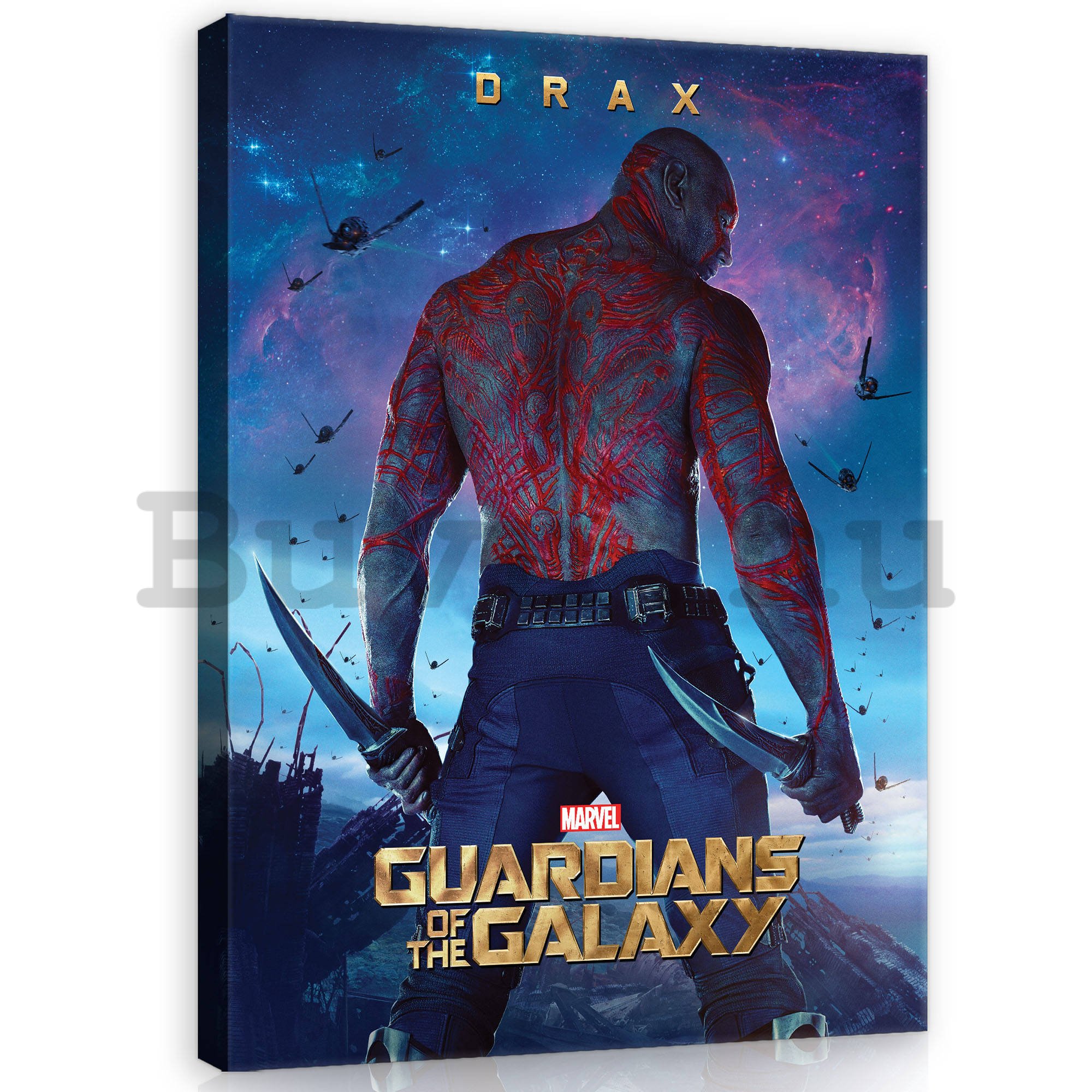 Vászonkép: Guardians of The Galaxy Drax - 60x80 cm