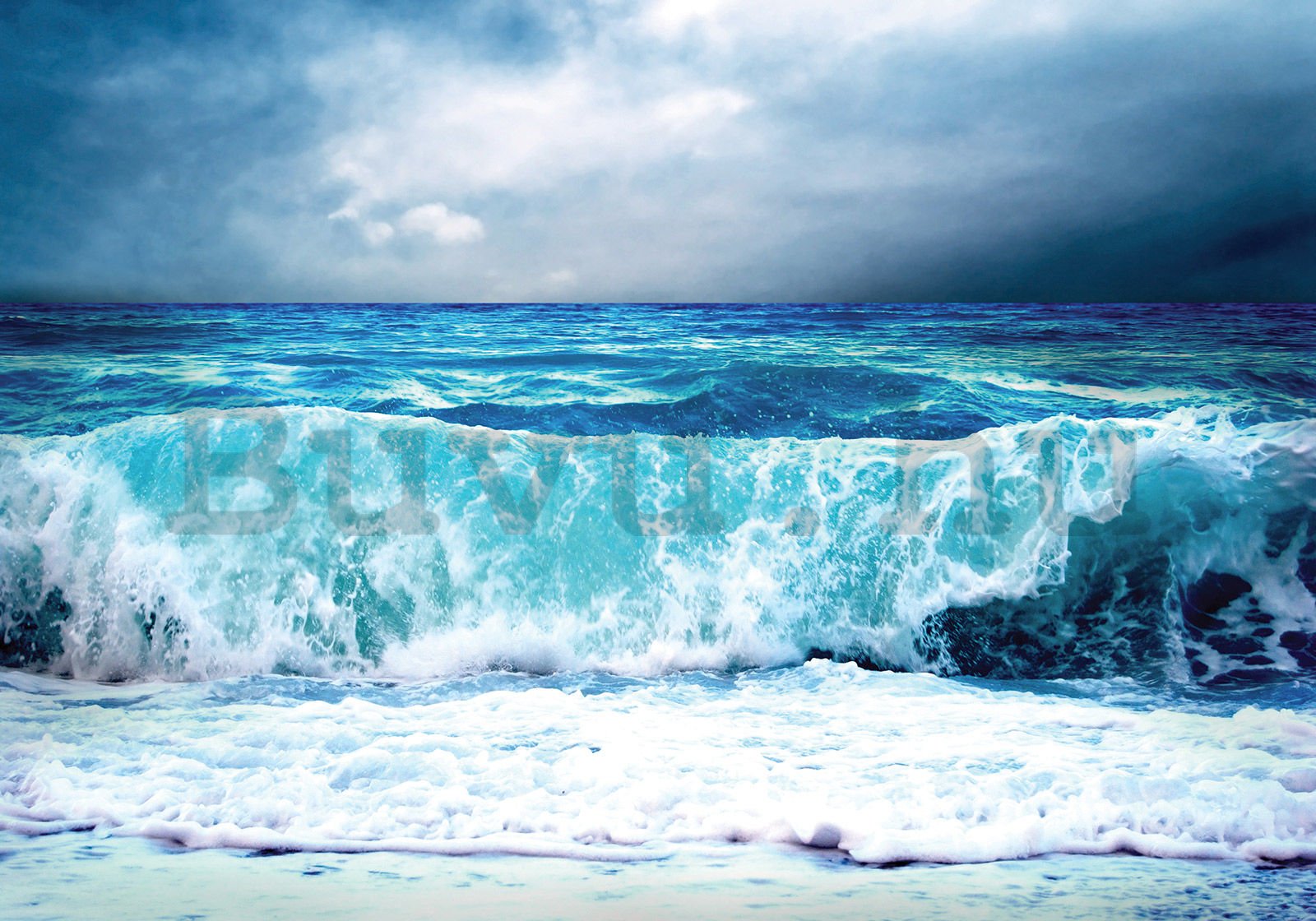 Vlies fotótapéta: Hullámok a tengerparton - 200x140 cm