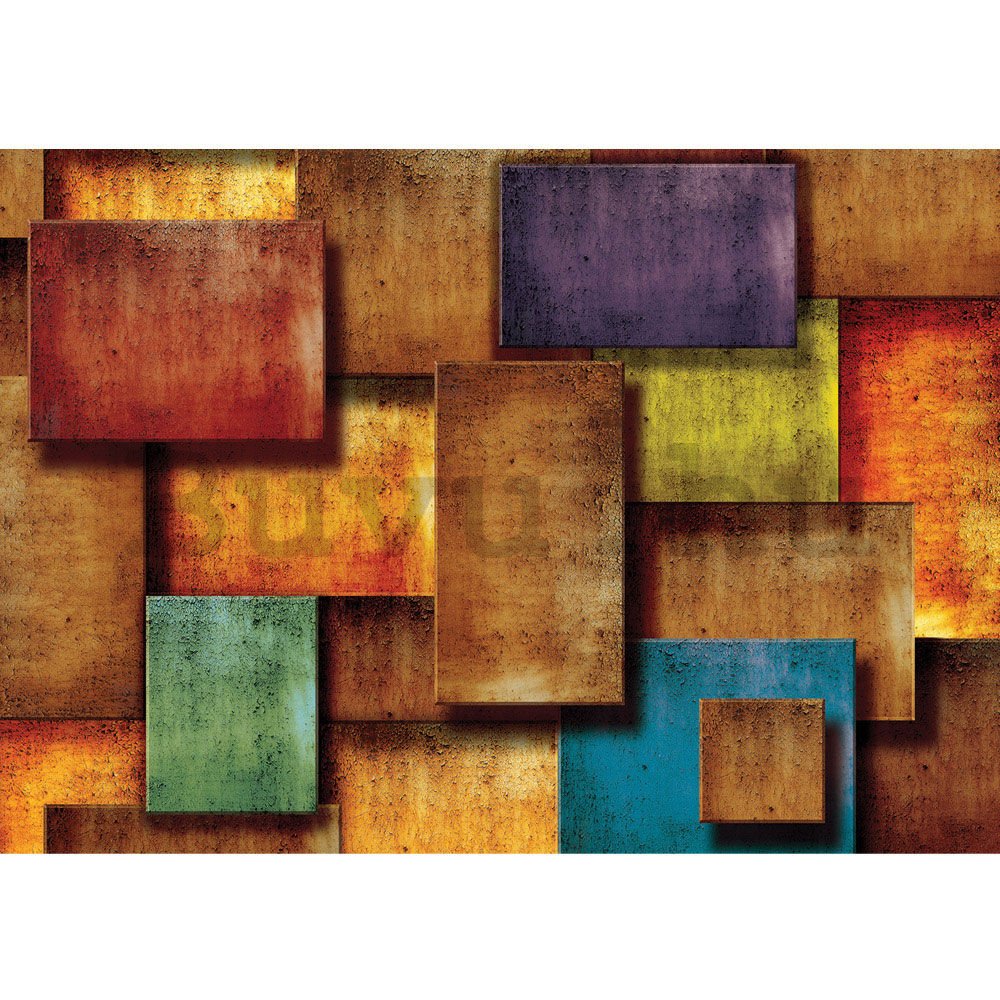 Vlies fotótapéta: Színes mozaik - 400x280 cm
