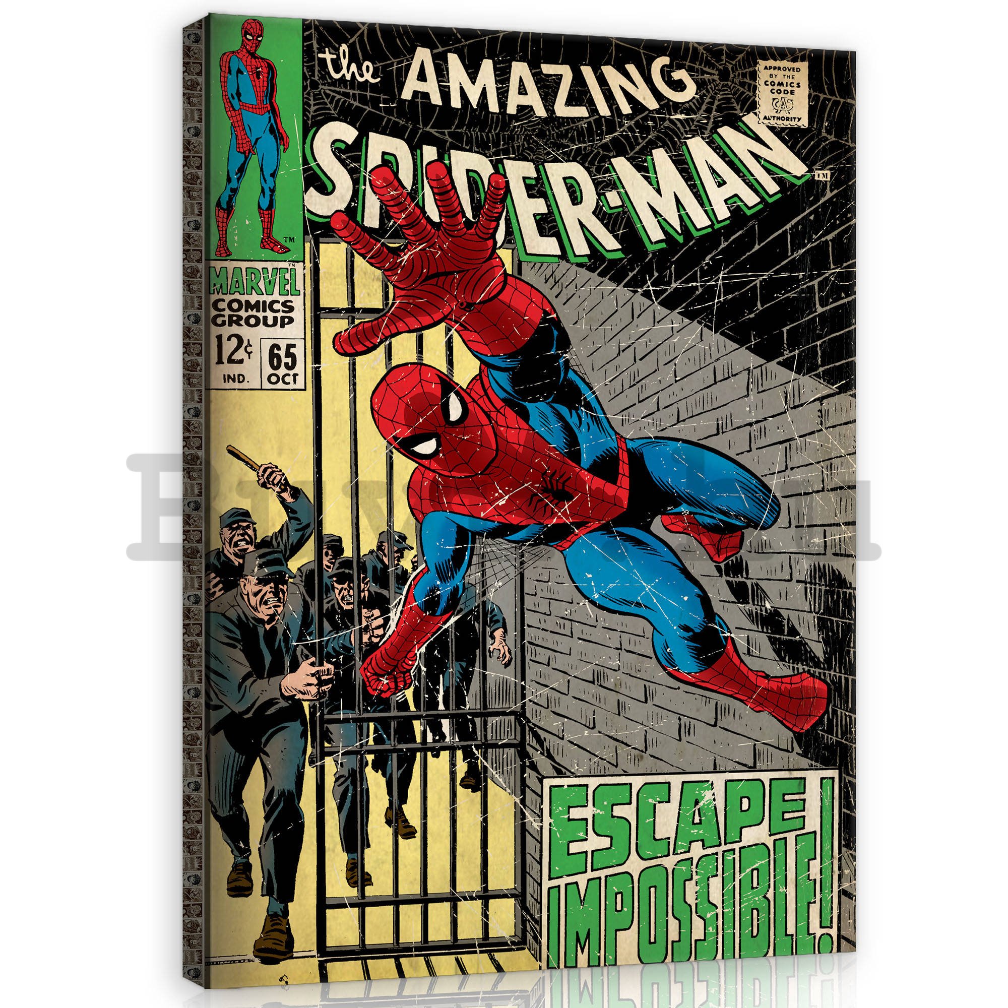 Vászonkép: The Amazing Spider-man (Escape Impossible) - 80x60 cm
