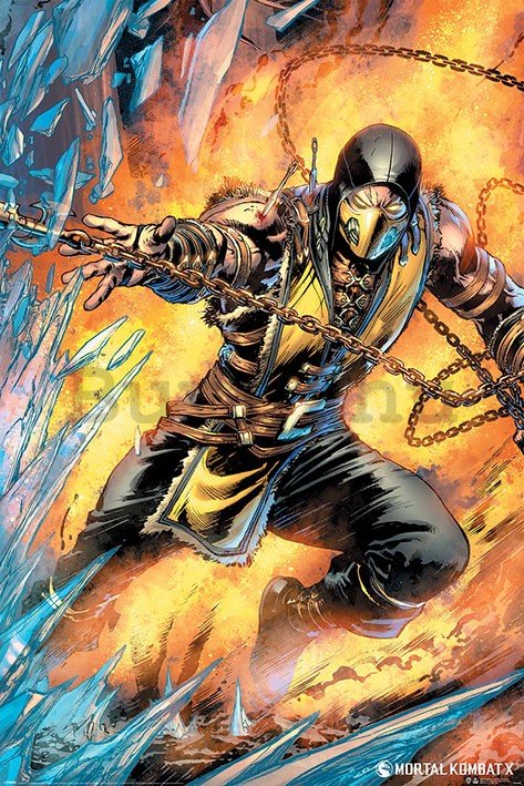 Plakát - Mortal Kombat (Scorpion)