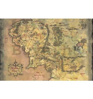 Plakát - The Lord of the Rings (Middle Earth Map)